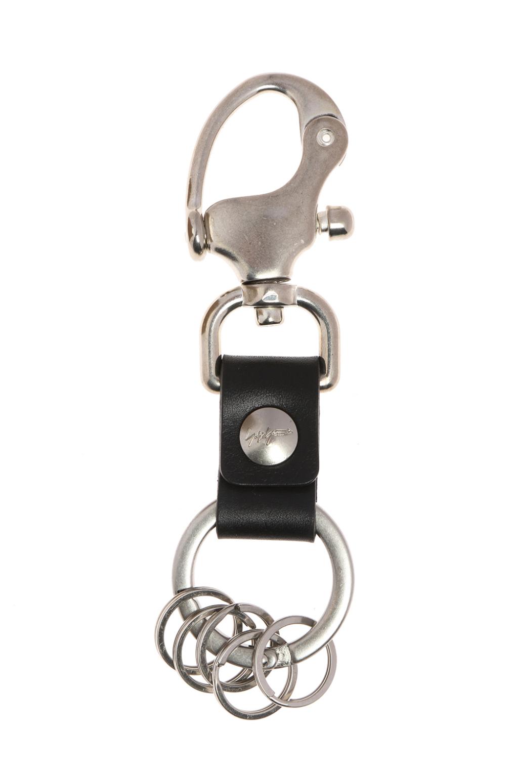 Silver Key ring with leather insert Yohji Yamamoto - Vitkac Canada